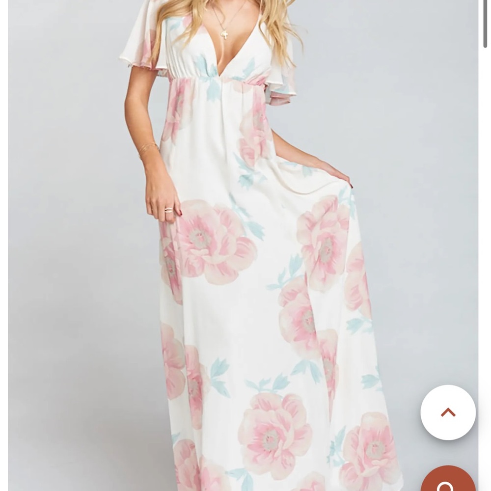 Cream, pink, baby blue, floral